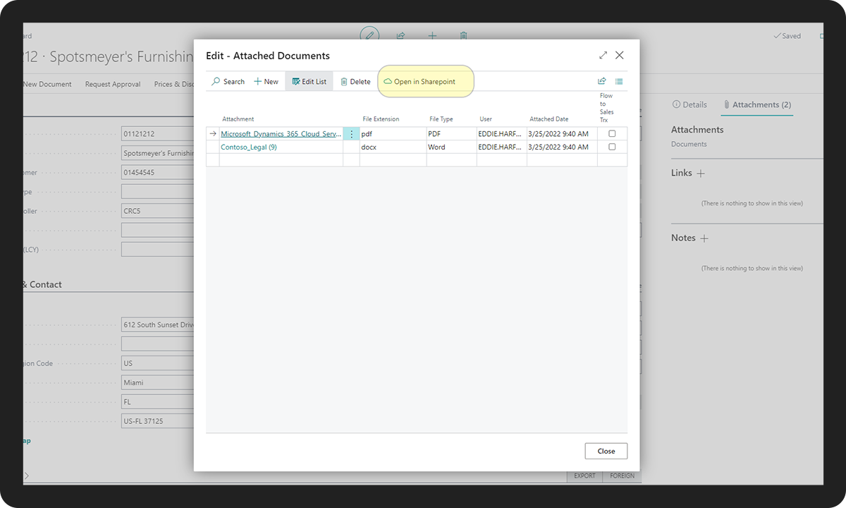 screenshot of Sirius SharePoint 365